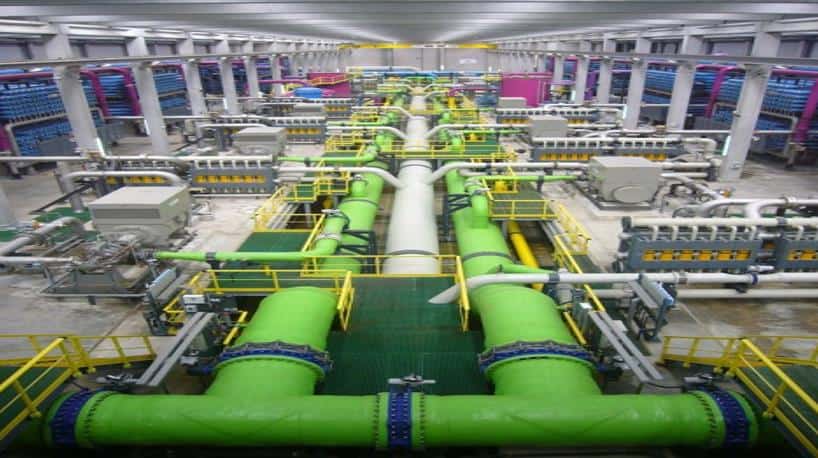 Deniz suyu tuzdan arındırma tesisleri, kaplanmış ve test edilmiş